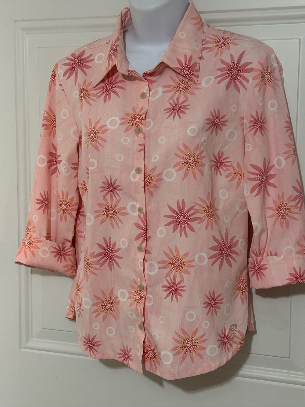 Mountain Hardwear Pink Floral Button-Down Shirt